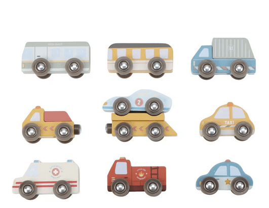 Little Dutch Wooden Vehicle Set – Multicolor – Essentials