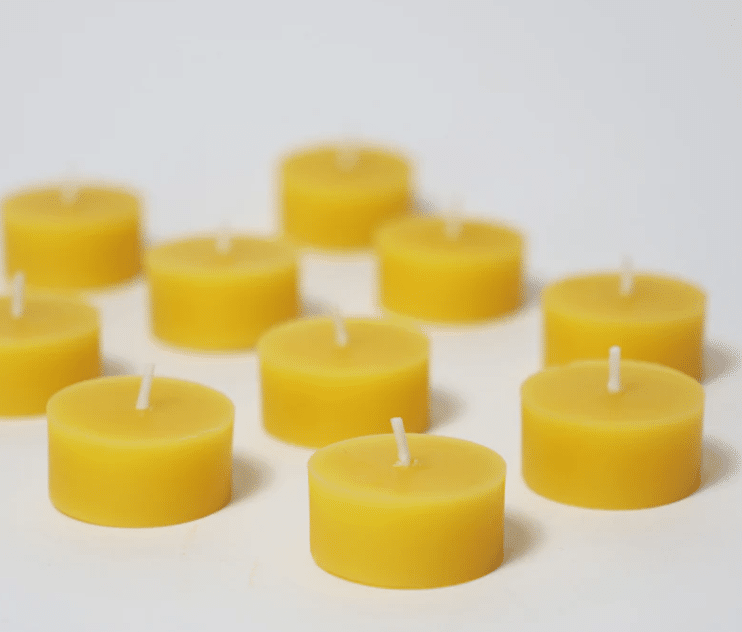Grimms Teelichter (100% beeswax) Pack of 10.