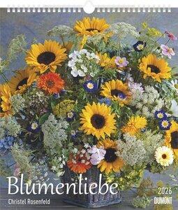 Rosenfeld, Christel: Blumenliebe 2026 Floral, Maße (B/H): 30 x 34 cm, Fotokalender