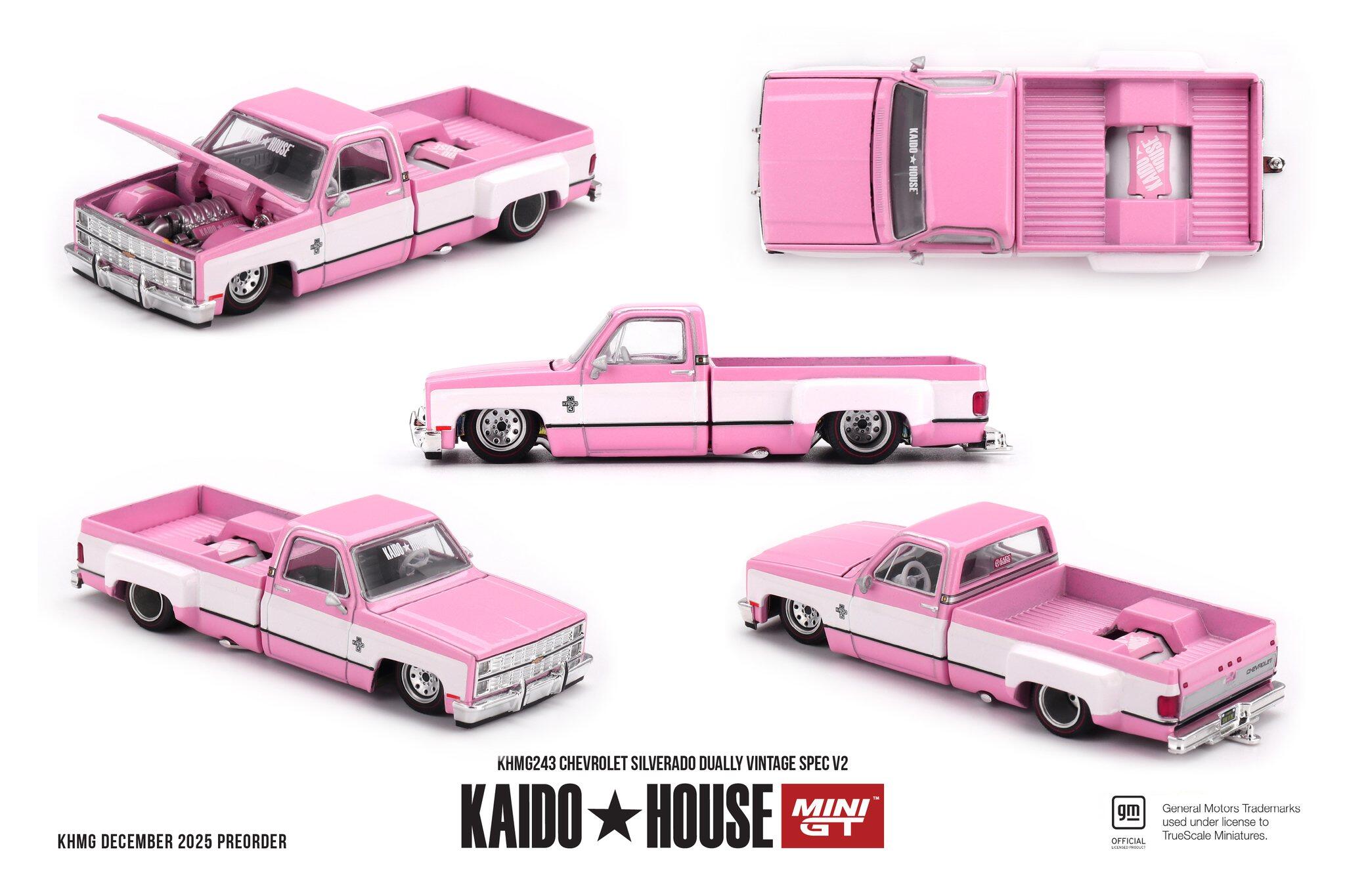 [Pre-order] Kaido★House / Mini GT - #KHMG243 - Chevrolet Silverado Dually Vintage Spec V2 - 1/64