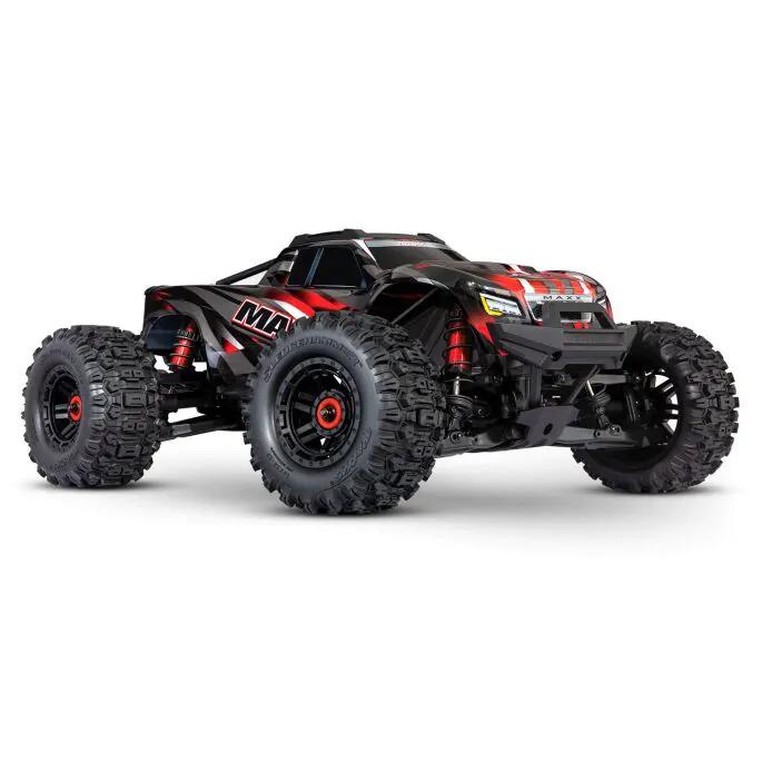 Traxxas 89086-4-RED Wide Maxx 4WD monster truck électrique brushless, VXL-4S, TQi rouge 1:10 RC