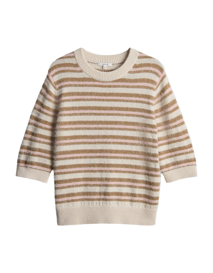 Multicolored striped sweater