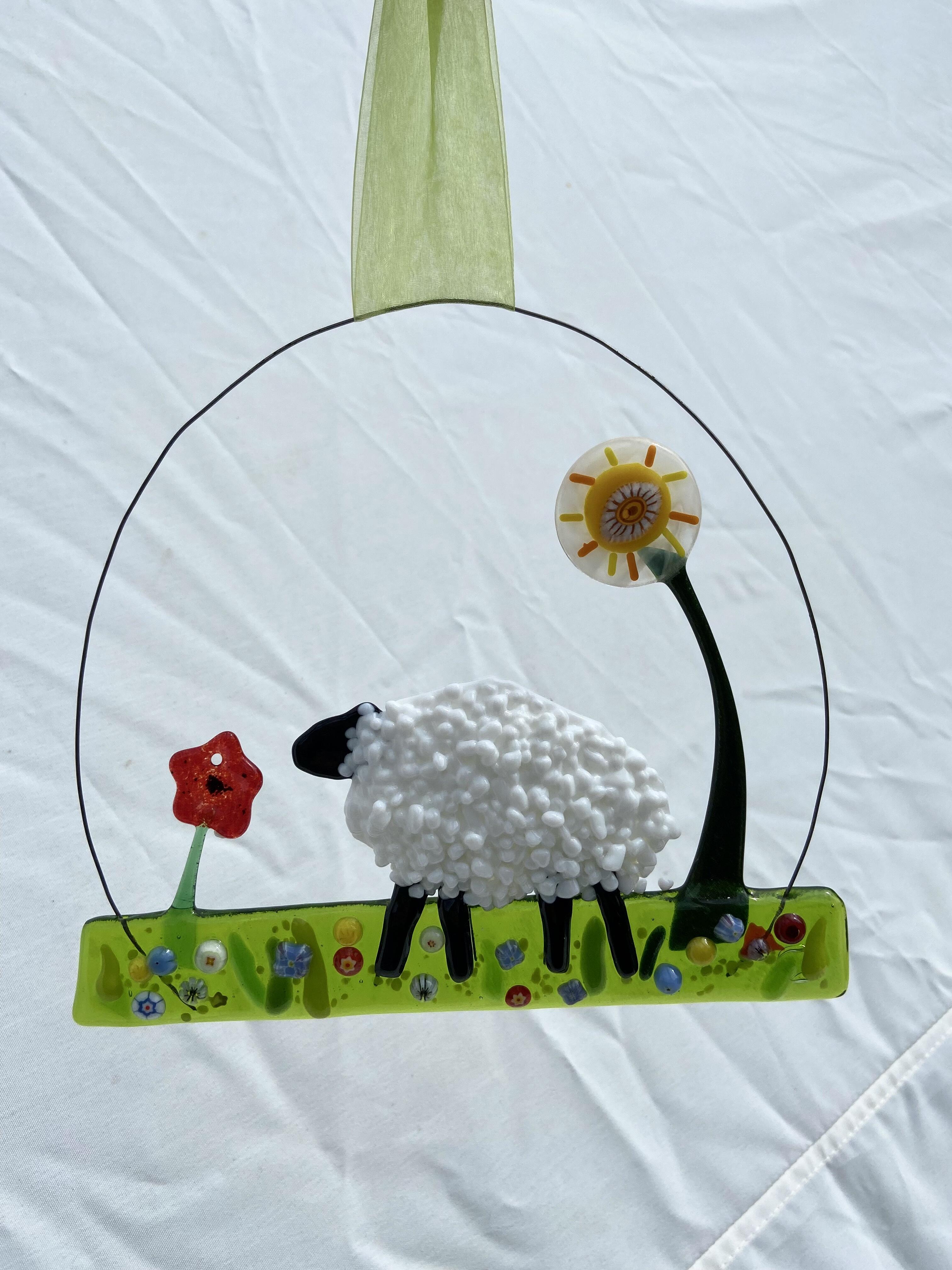 “ Don’t forget to smell the flowers”, Schaf mit Murrini