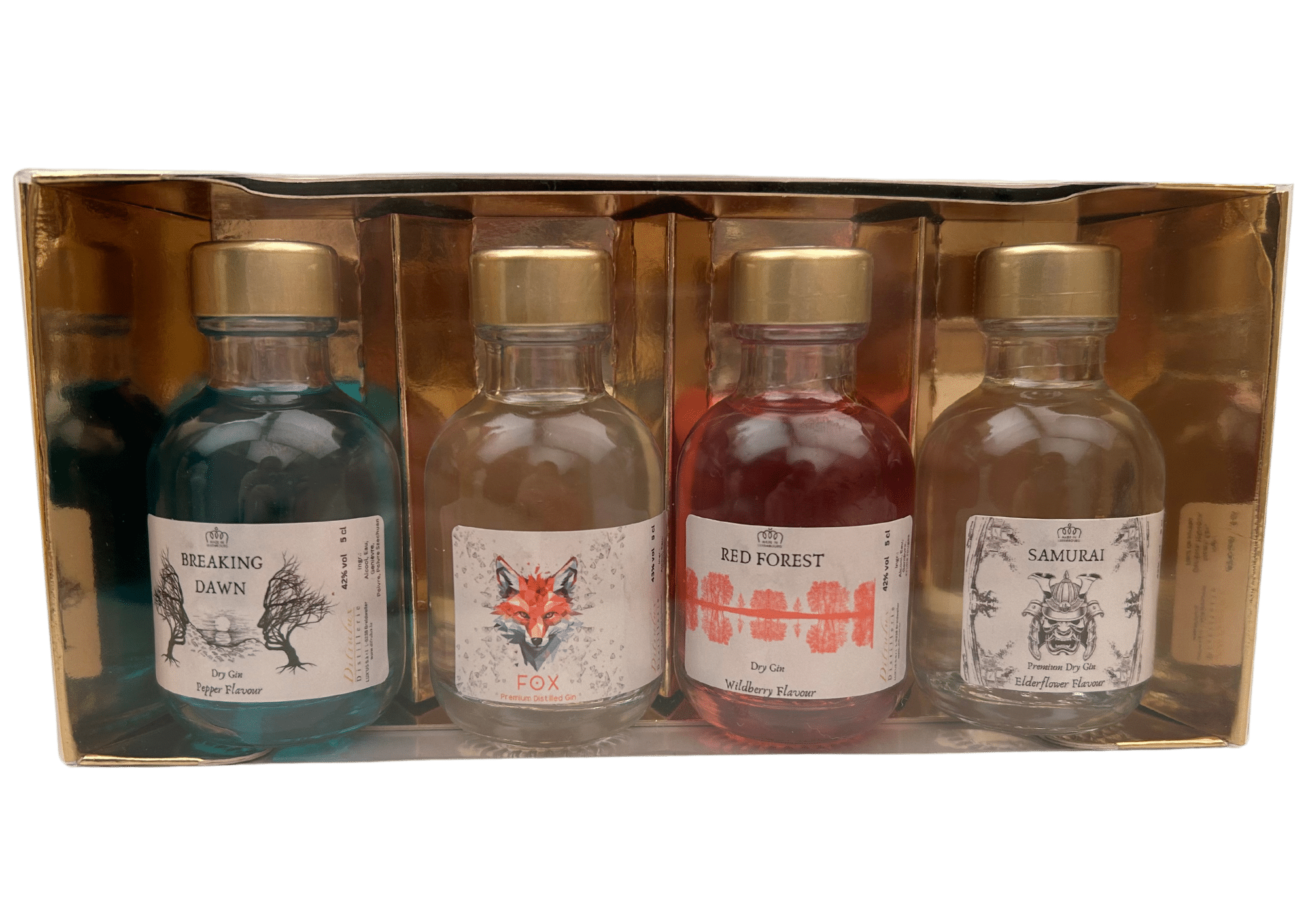 Boîte à gin 42% 4x5cl