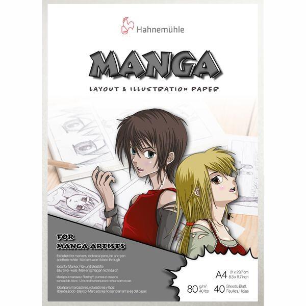 Papier layout manga - 40 feuilles, format A4