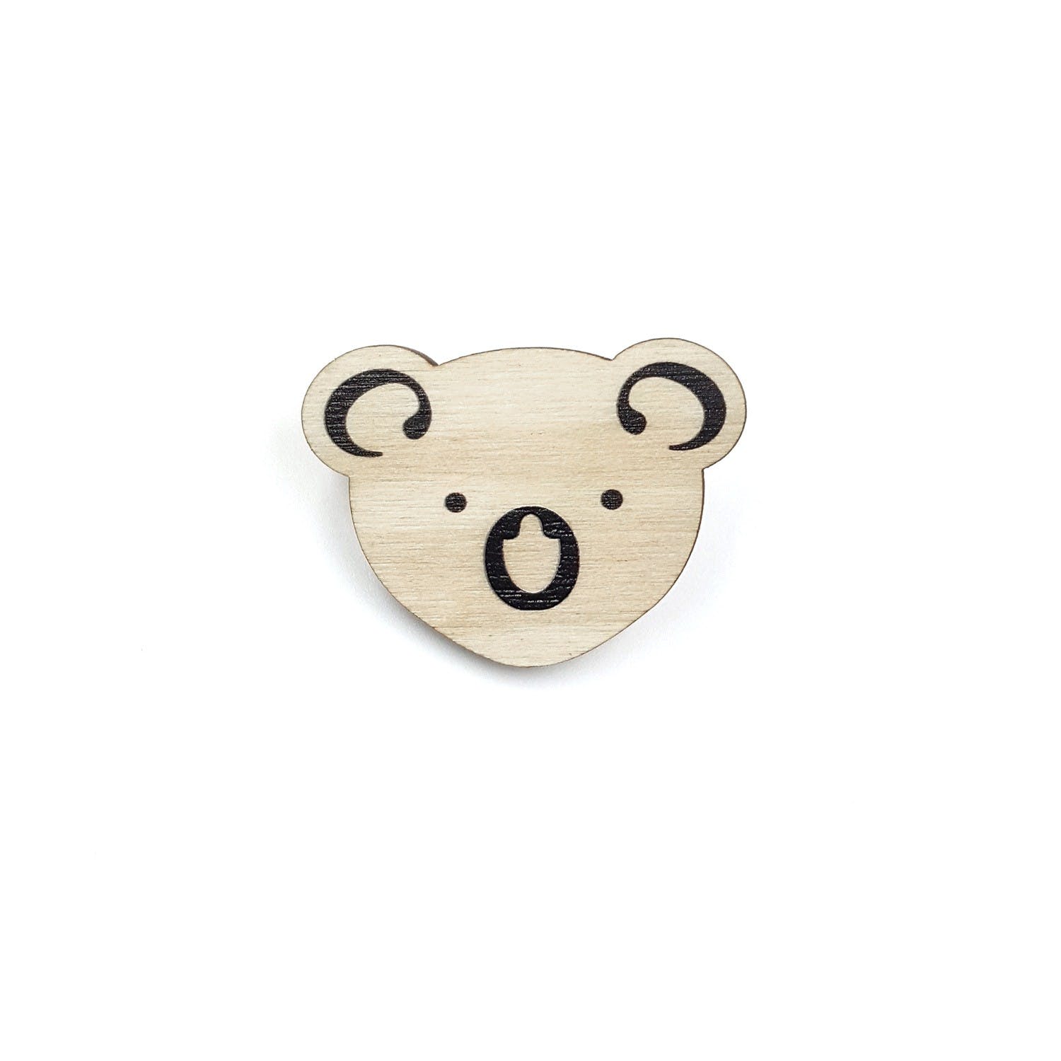 Typo-Koala Holz Pin