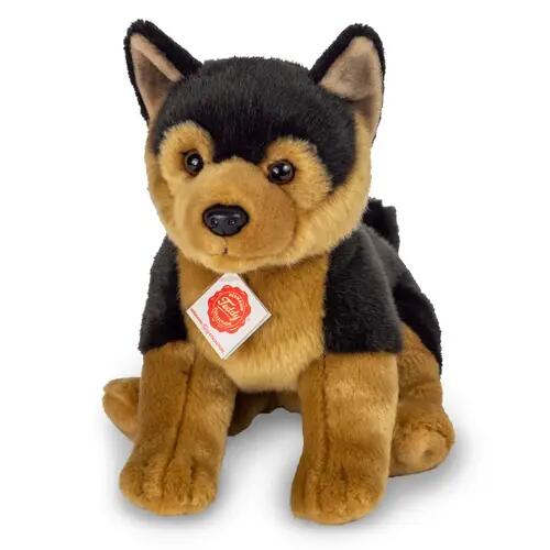 Teddy Hermann berger allemand chiot, assis, 30 cm