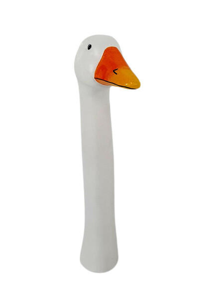 Goose head decorative figurine, 36 x 7.5 x 15.5 cm