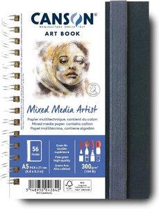 C31200L005: BOOK SPIRALE GRAND COTE 28FL/56P MIXED MEDIA ARTIST A5 300G PORTRAIT