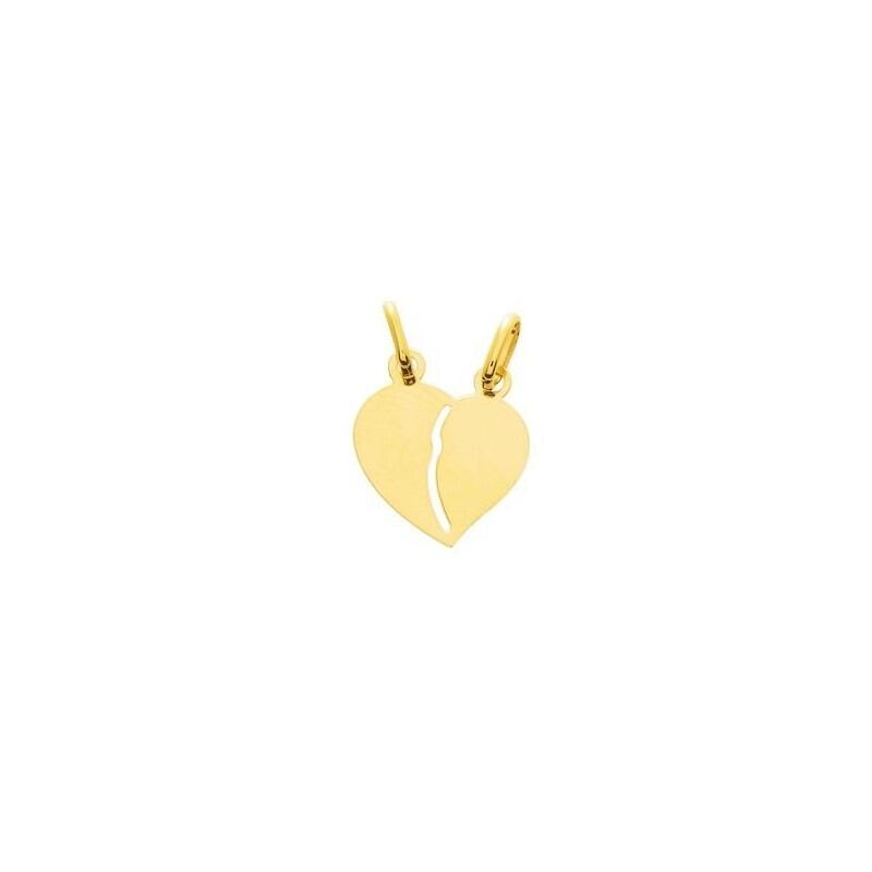 Pendentif coeur a brisé or jaune 18K