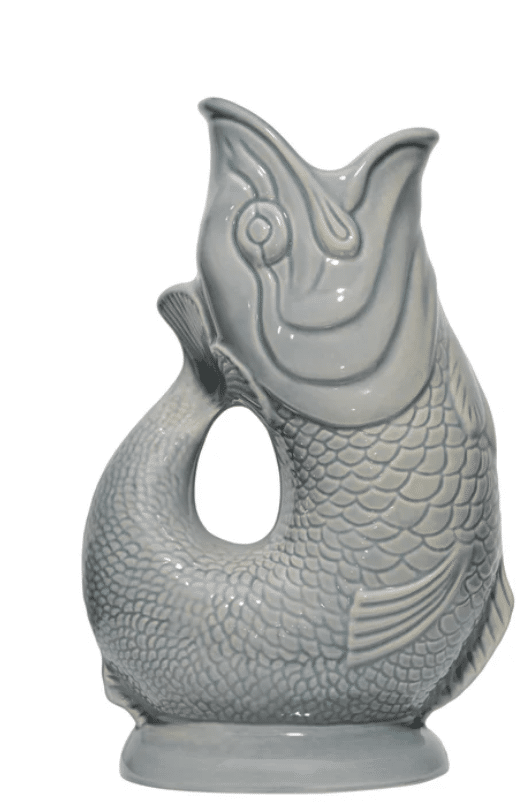 Gluckigluck - Gluggle Jug - fish jug in dark gray