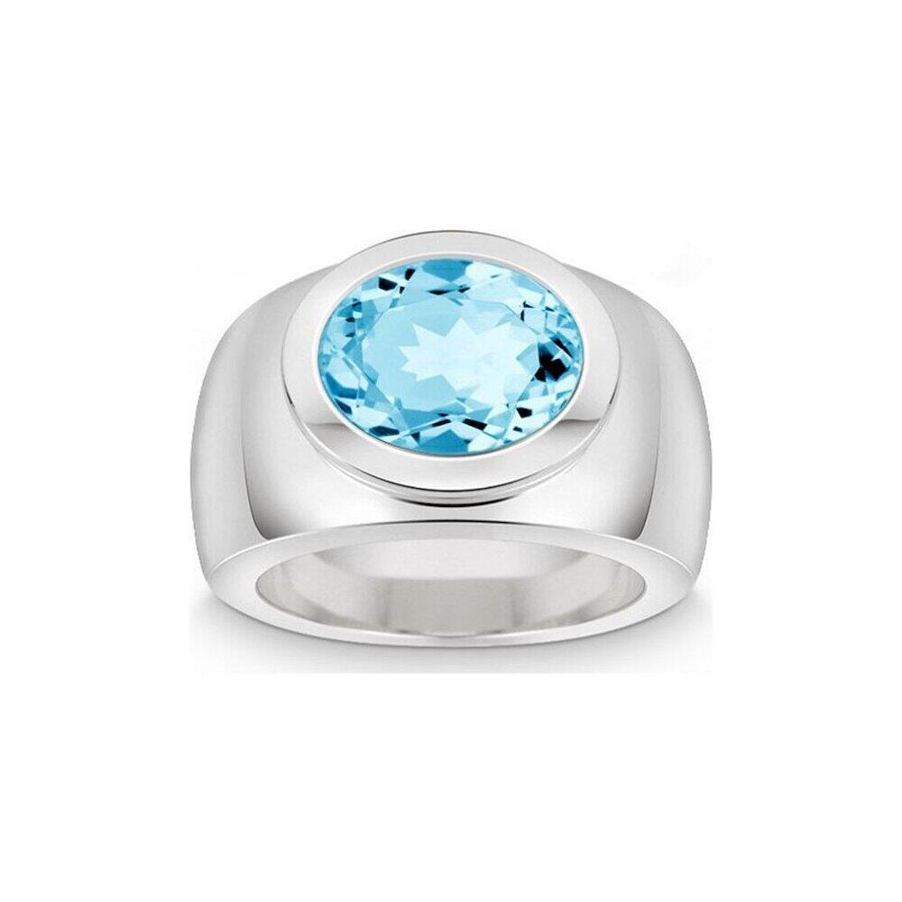 Quinn - Silver ring with blue topaz - 021836758 - Size 58