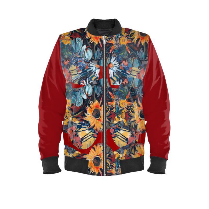Veste Bomber en velours Reine de cœur