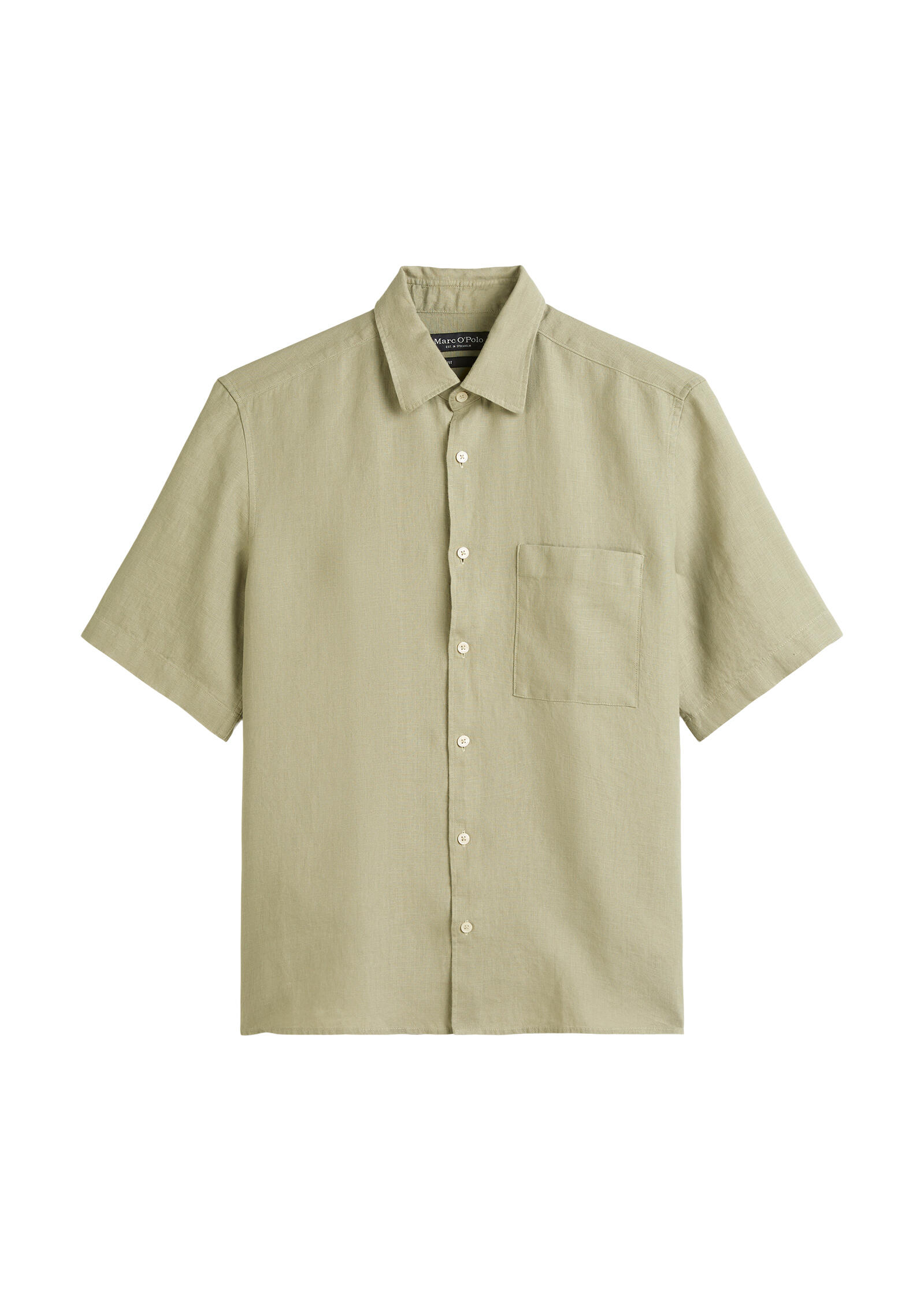 Kent collar, short sleeves, one rec