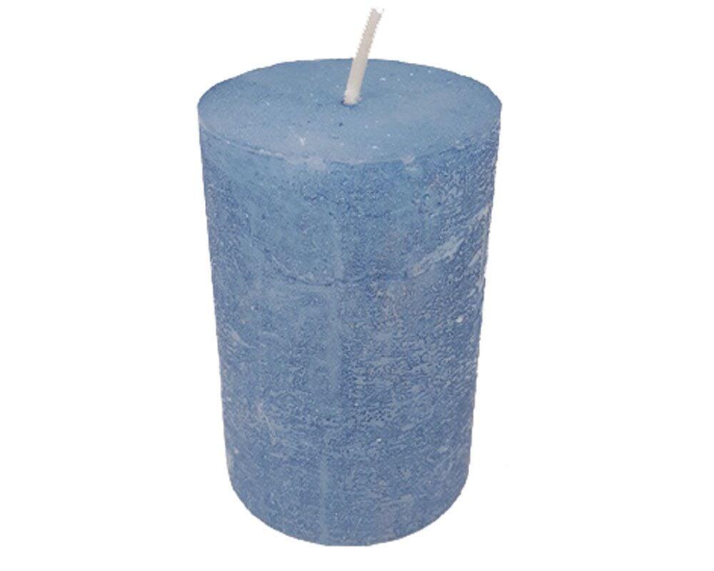 House of Rustic Candle 9 cm blue