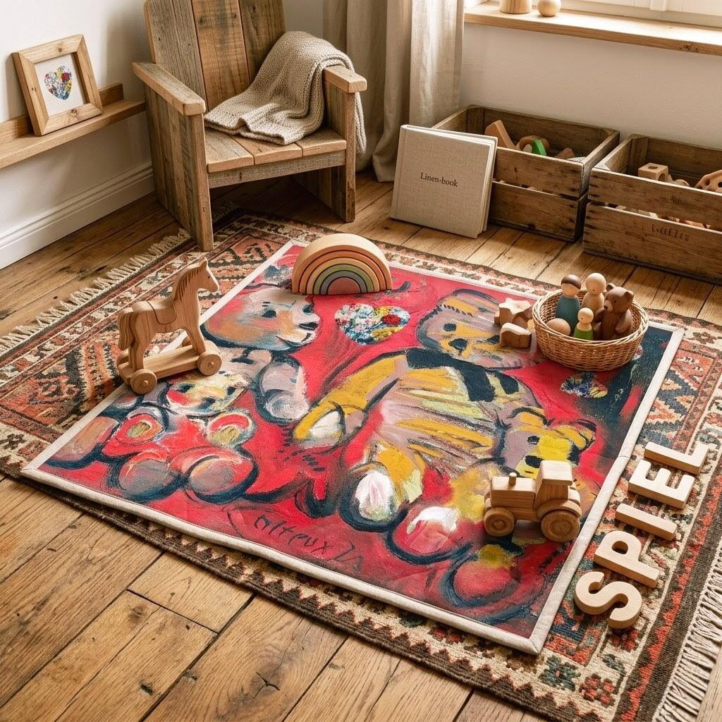 Handmade play mat Fluffy Dreams