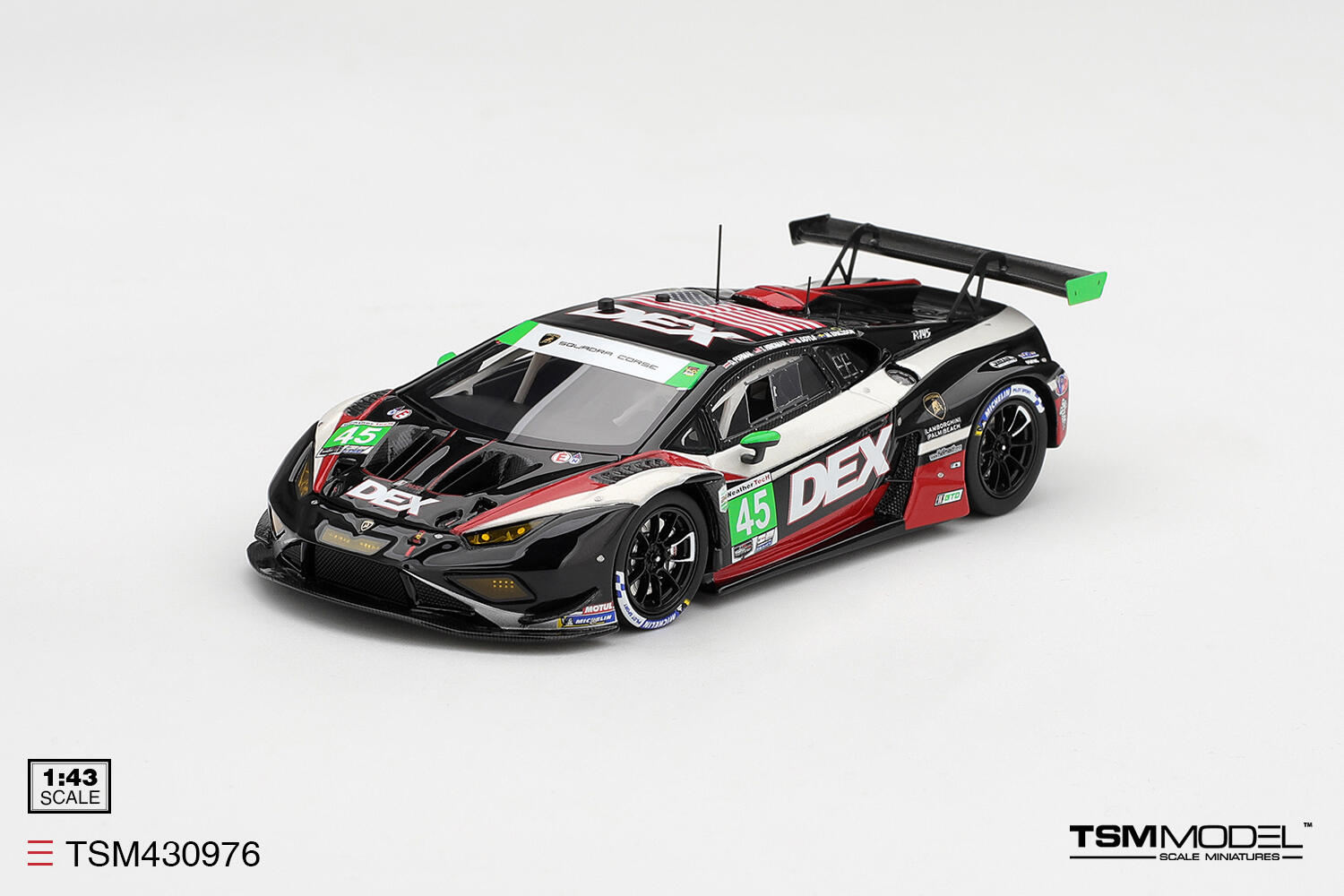 [Pre-Order Only] TSM Models - Lamborghini Huracan GT3 EVO2 #45 - Dex Wayne Taylor Racing - Daytona 24 Hours 2026 - #TSM430976 - 1/43