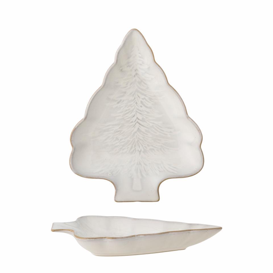 Assiette en forme de sapin - hiver