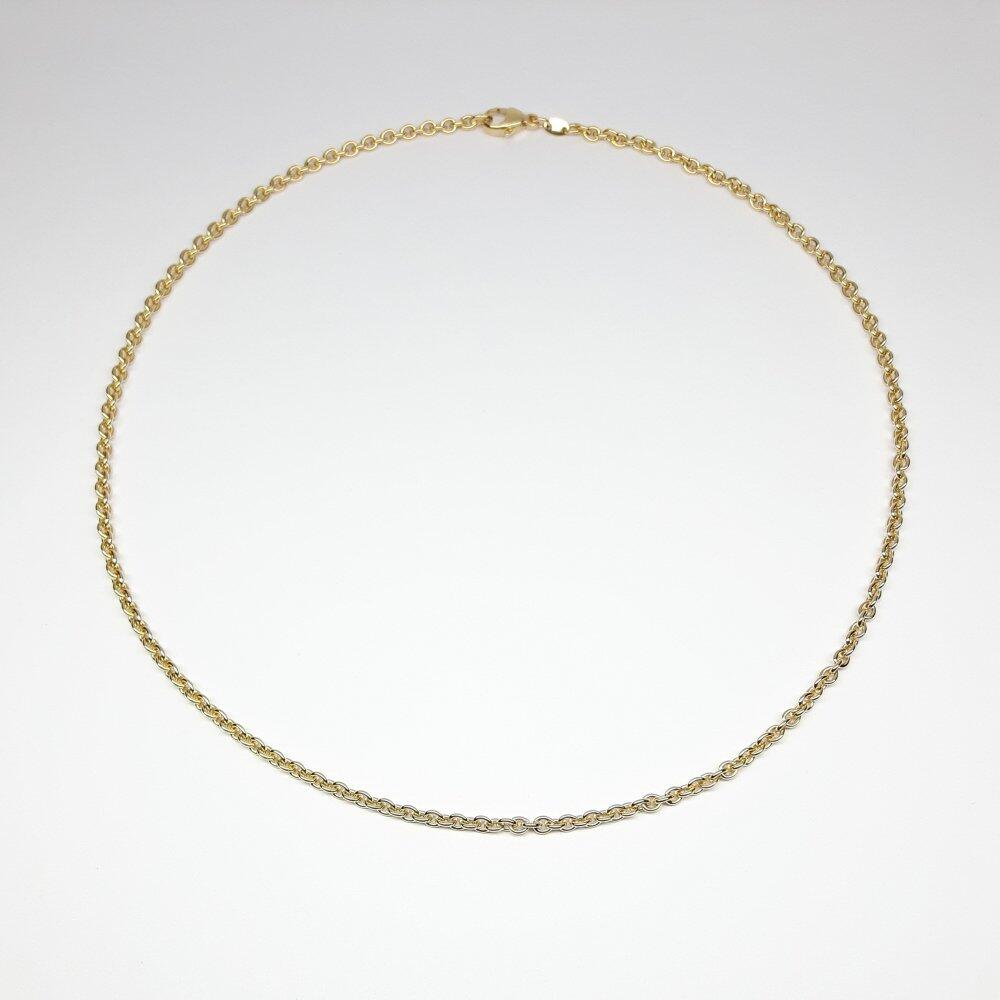 Ankercollier aus 18kt Gelbgold 45cm Ø3mm 0180.