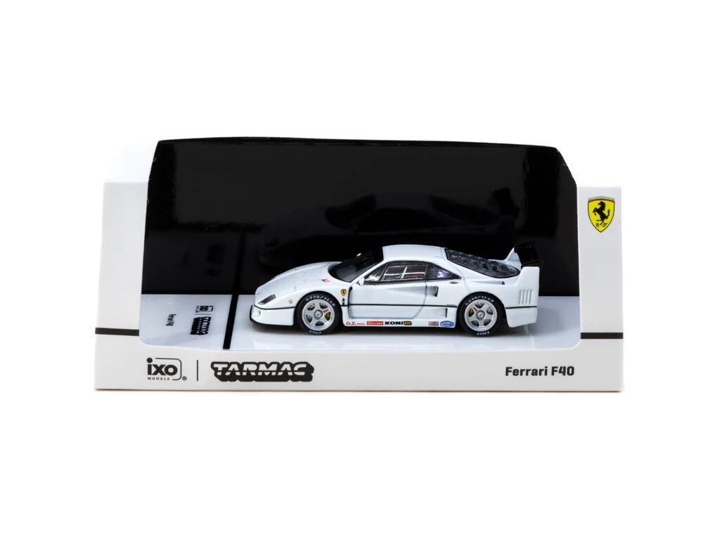 Tarmac Works X iXO Models - #T64R-076-WH - Ferrari F40 - white - 1/64 scale