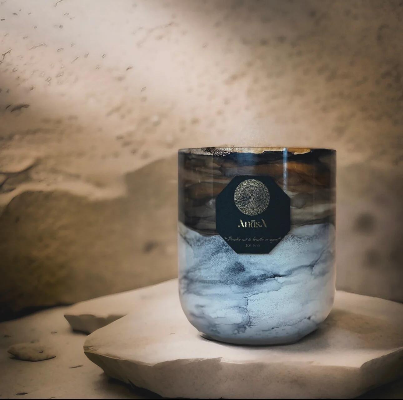 Luxuriöse handgefertigte Sojakerze *Elysium Bliss* Medium Size