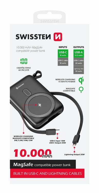 Swissten SWISSTEN POWER BANK 10000 mAh 22,5W (MagSafe Letzshop