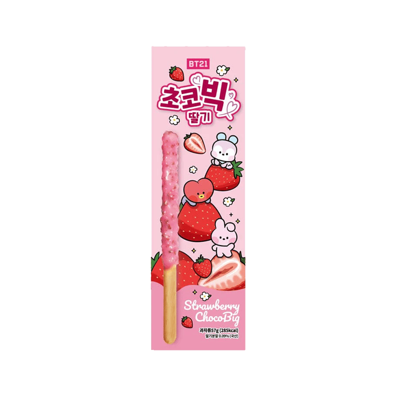 HAITAI - Mega Strawberry Chocolate Stick - 57 g - Made in Korea