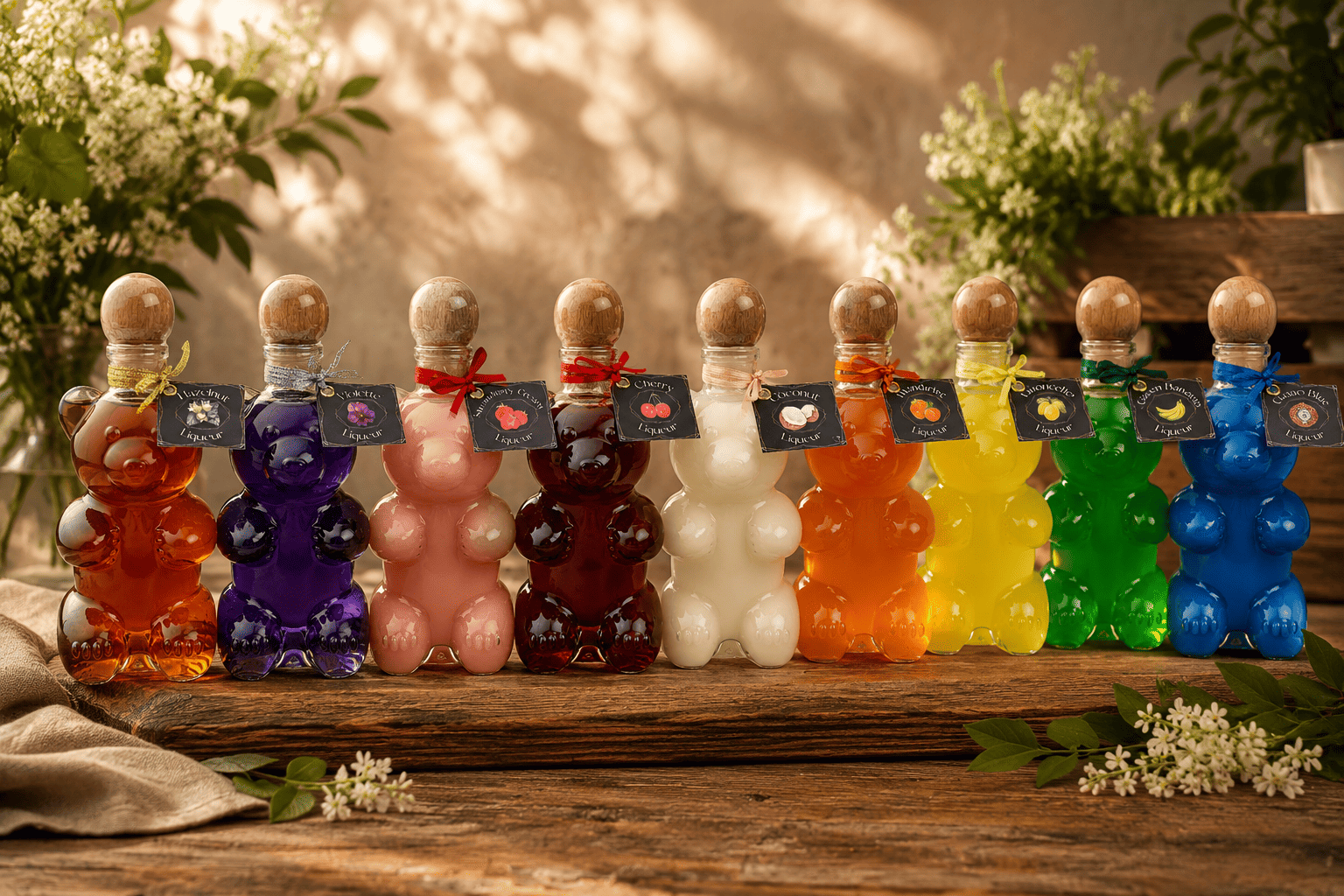 Bear-shaped liqueur bottle 0,35 L