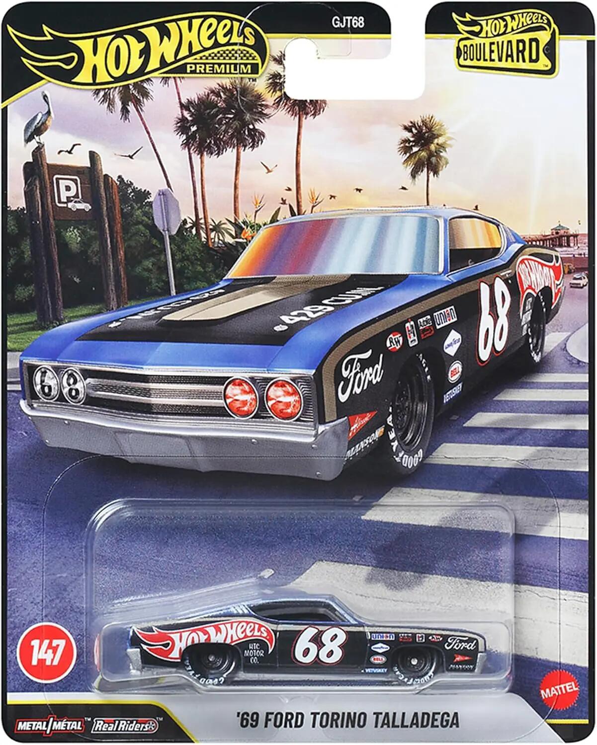Hot Wheels Premium - #GJT68 JHW28 - '69 Ford Torino Talladega - Boulevard - 147 - 1/64