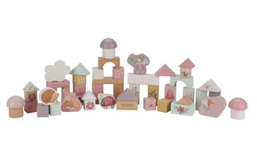 Little Dutch Blocs de construction bleus - Fairy Garden - Blocs de construction en bois