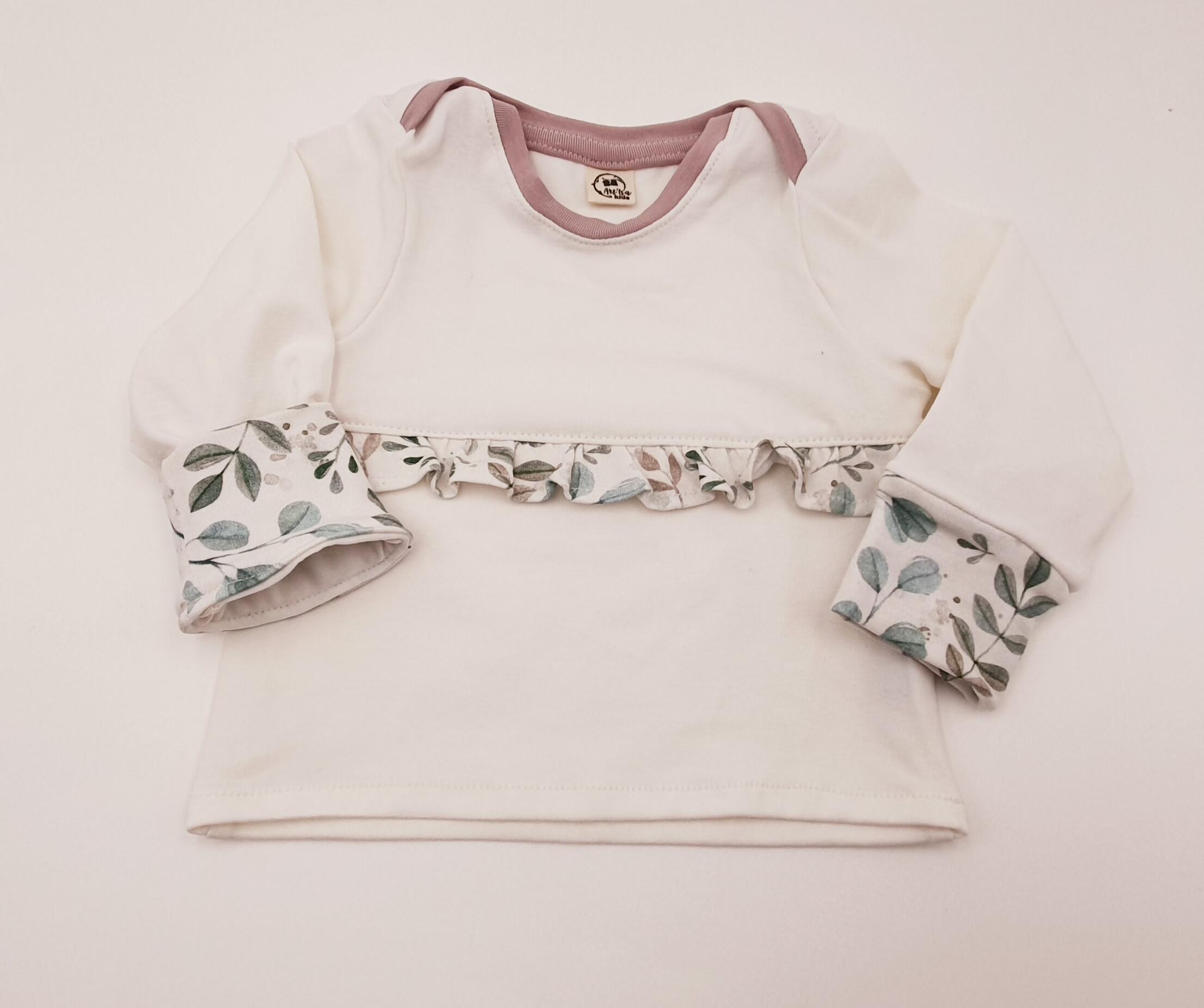 T-shirt mixte manches longues "Feuillage"