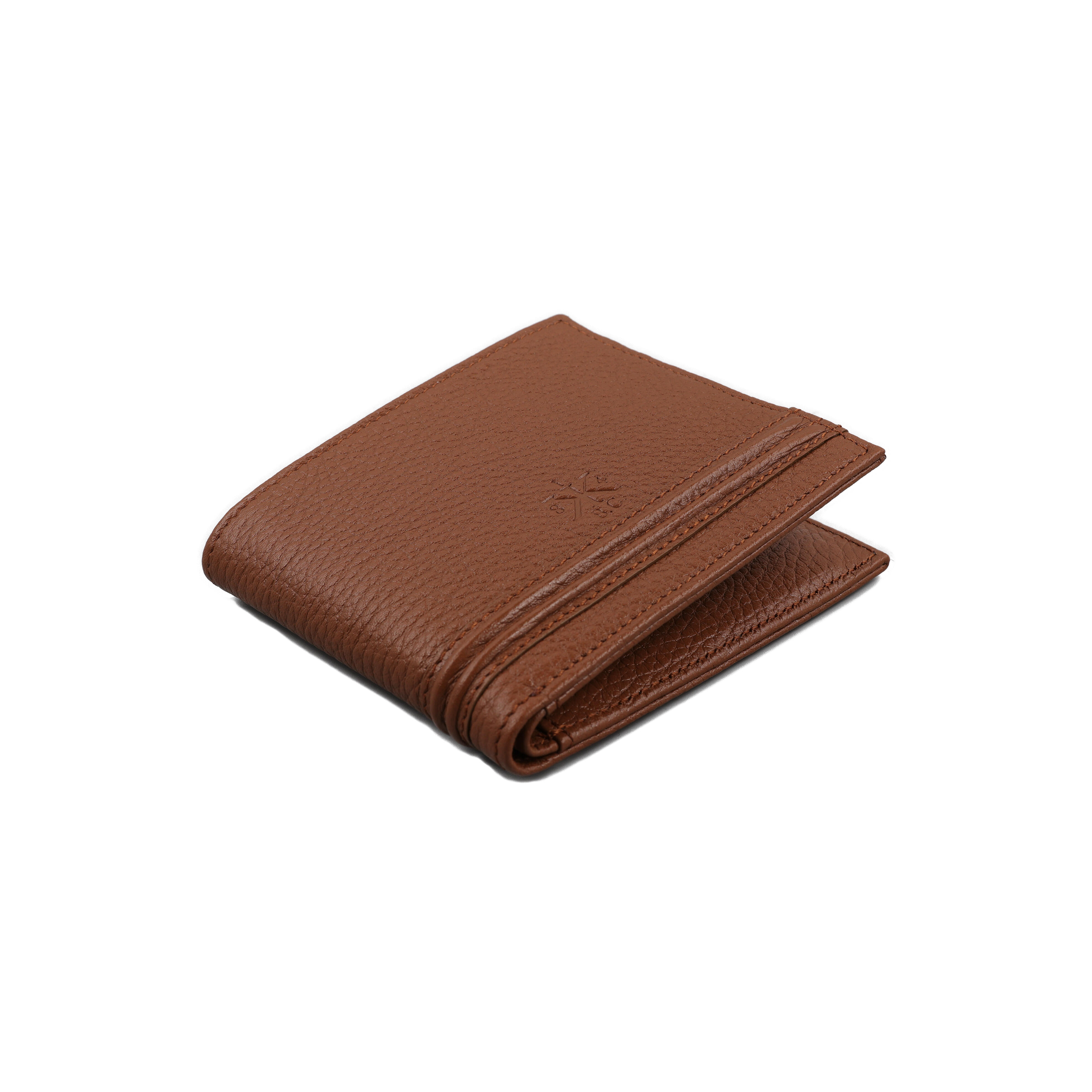 HANNO Wallet in Cognac Grained Leather