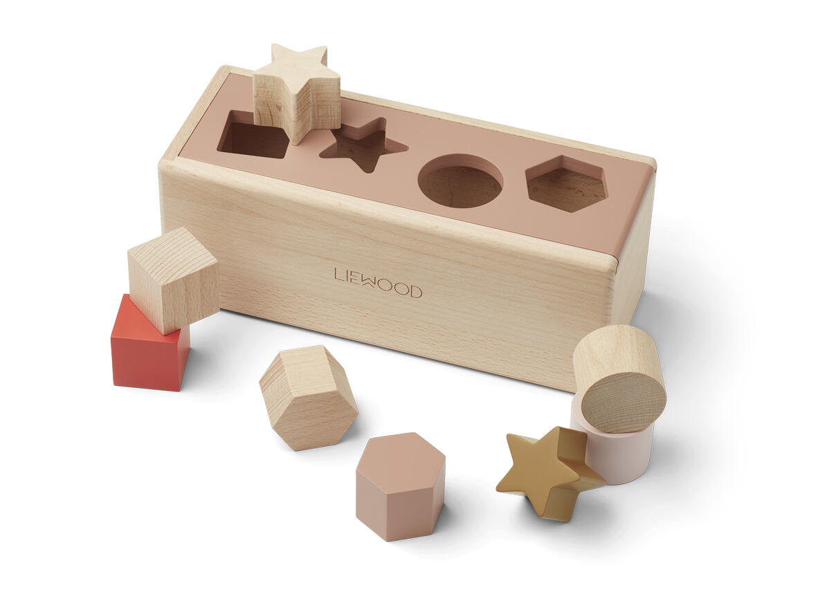 Puzzle en bois Liewood avec 4 formes animaux