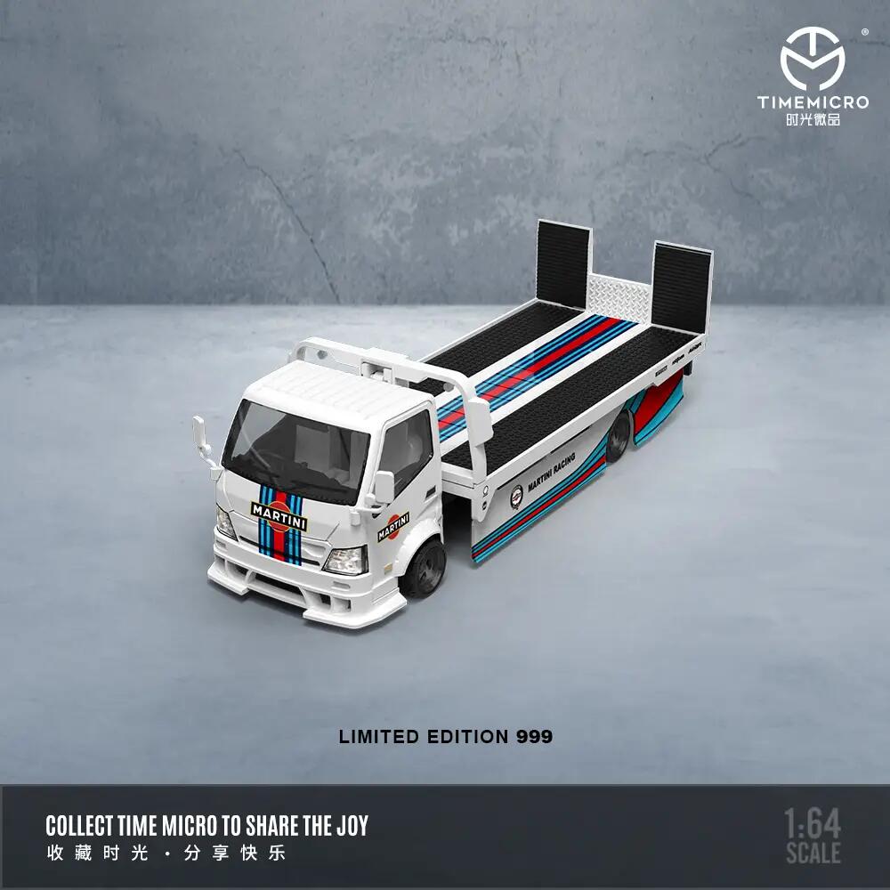 TimeMicro - remorque à plateau H300 à l'échelle 1:64 - Martini (TM647204)