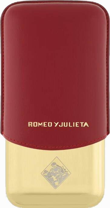 St Dupont Cigar Case Romeo Y Julieta Red Gold 3pc