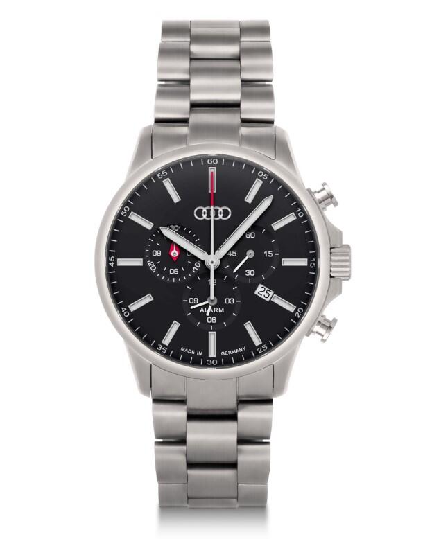 Audi Chronograph Titan, Herren, silber/schwarz