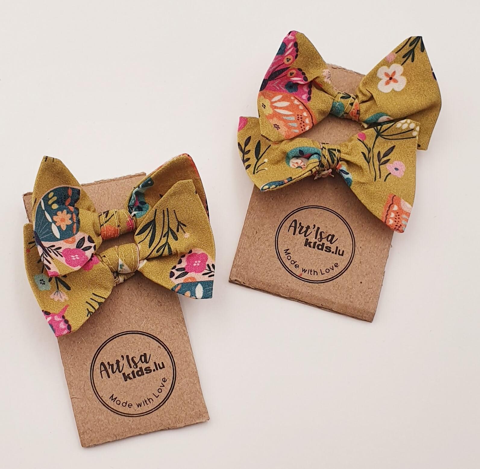 Elastiques cheveux "Papillons" par 2