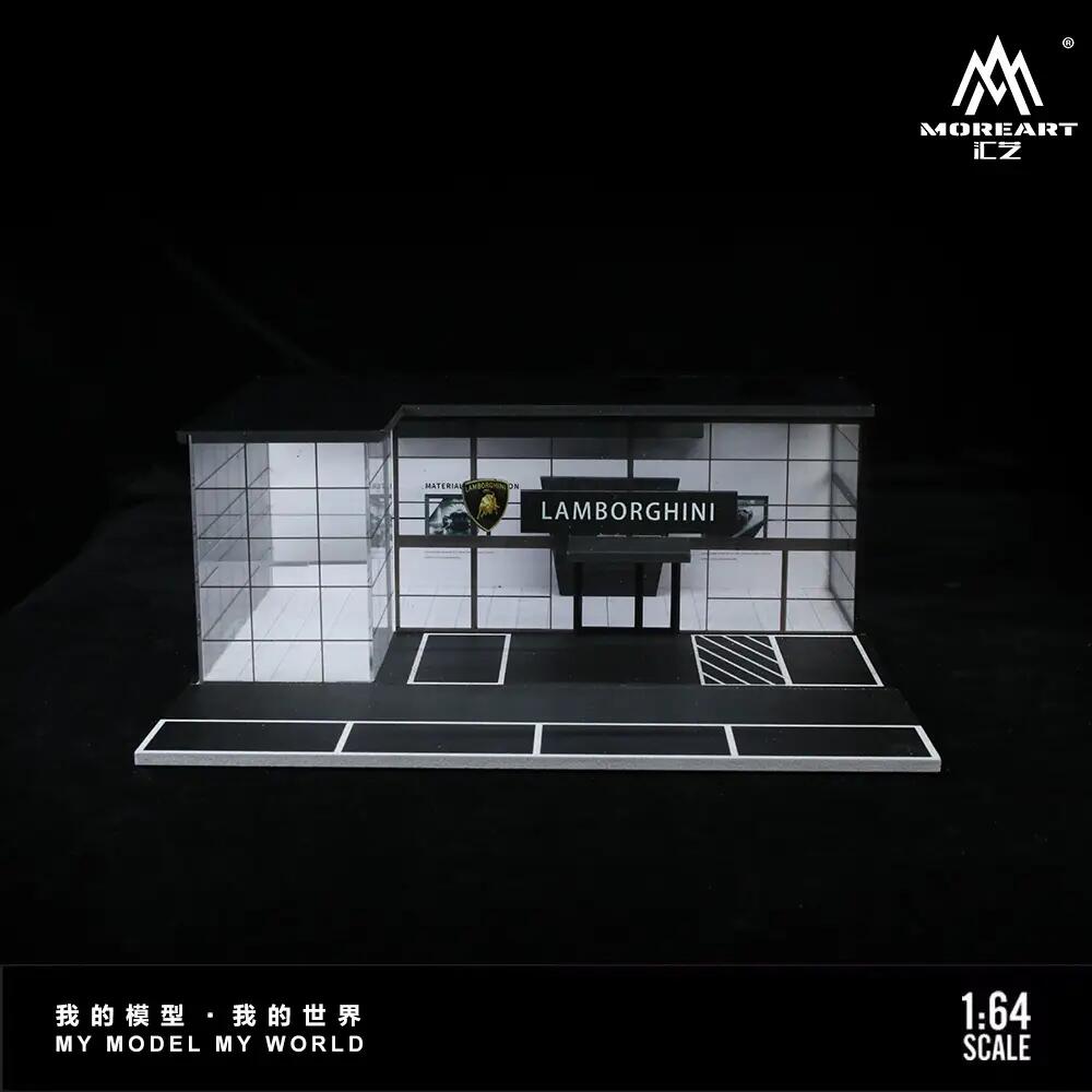 MoreArt - 1/64 Scale Double-Layered Exhibition Hall Lamborghini Store Lighting Scene (MO936013)