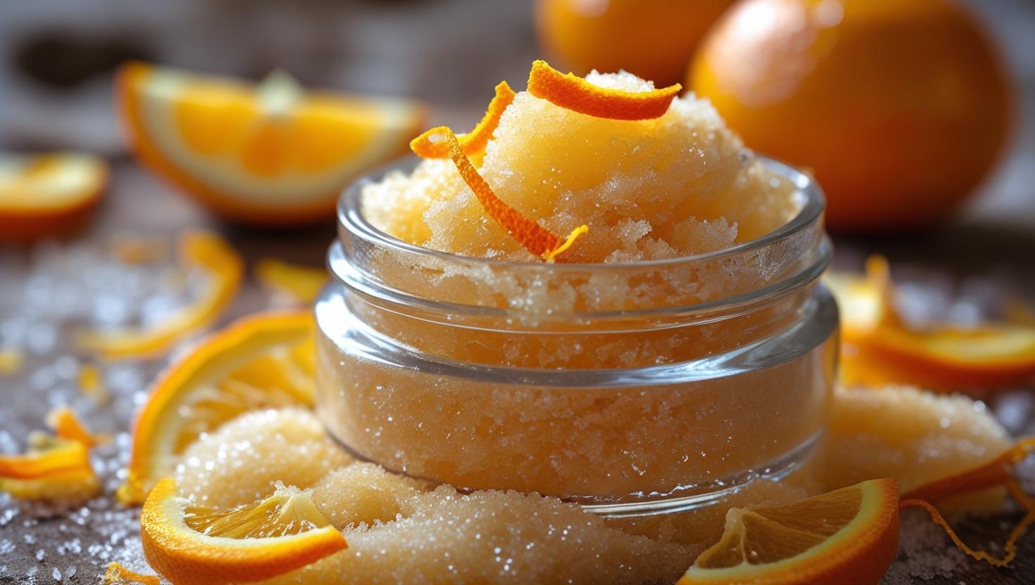 Orangen-Zuckerpeeling: Lemon Drops