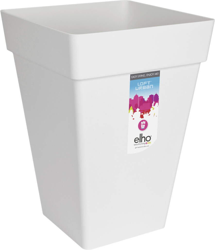 Elho Pflanztopf Loft Urban 30 x 30 x 30 cm wei | Letzshop