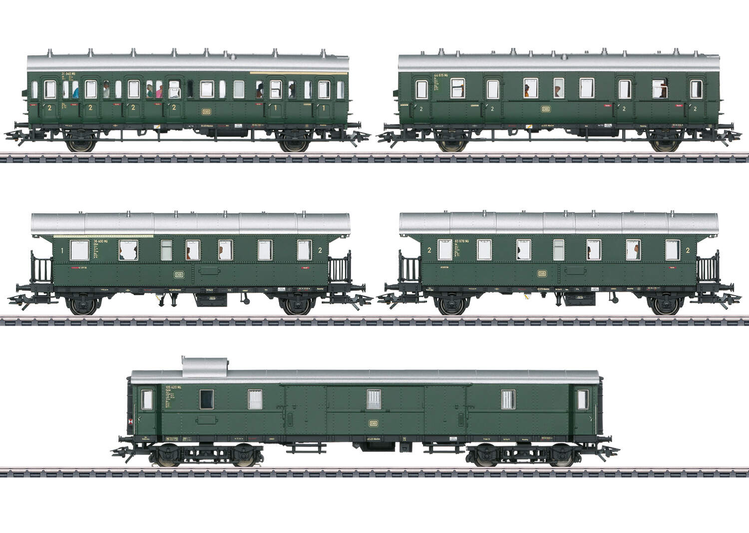 Märklin 4314 H0 Personenwagen Donnerbüchse Bi29 der DB 2. Klasse