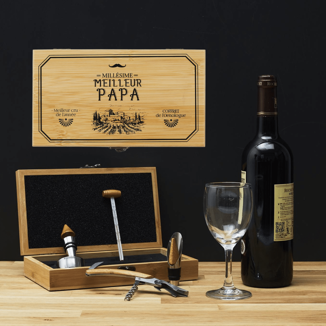 Coffret vin papa "Millésime meilleur papa"
