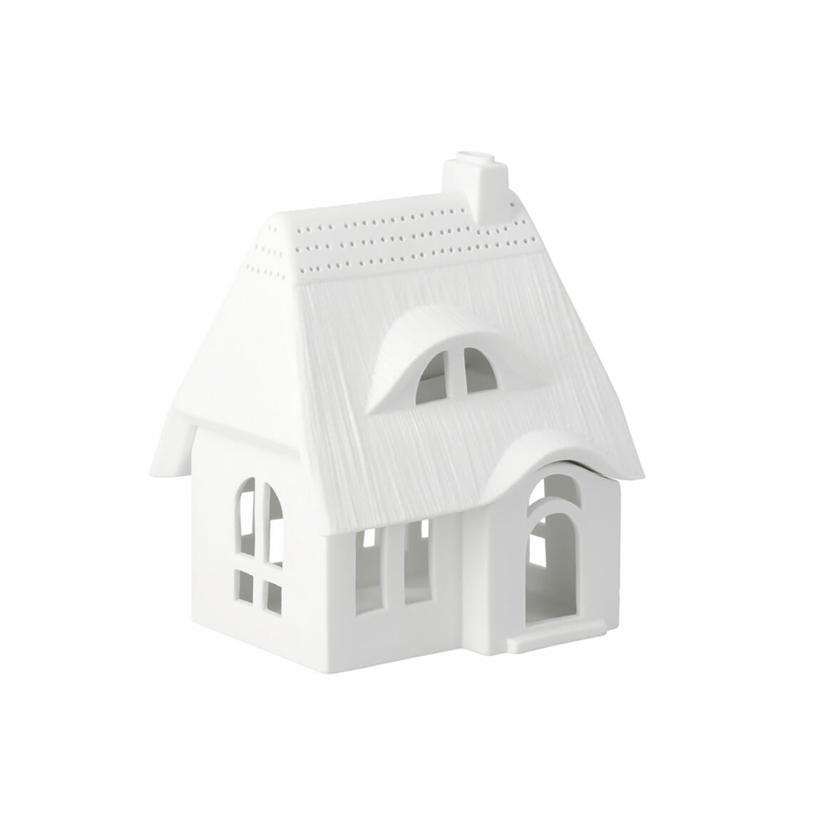 Lichthaus thatched-roof house (14 x 12.6 x 16.2 cm)