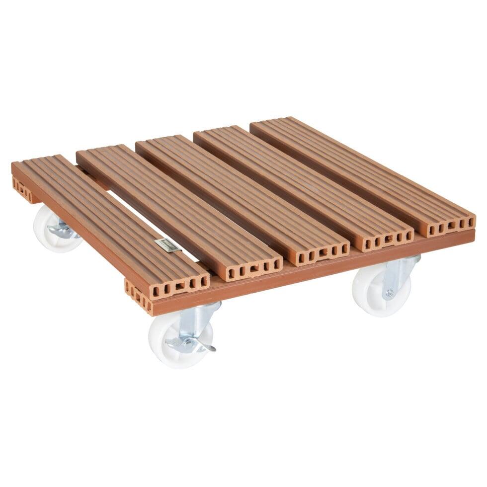 Wagner roulette pour plante WPC 39 x 39 cm terracotta