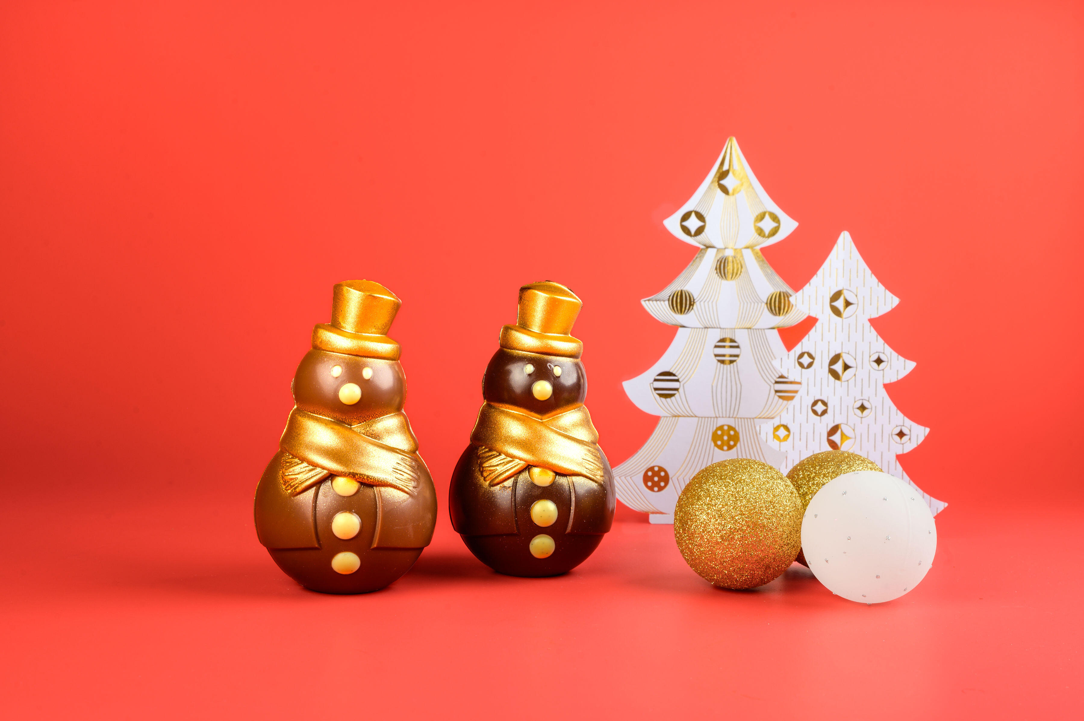 Collection Saint-Nicolas &amp; Noël - Gold Snowman