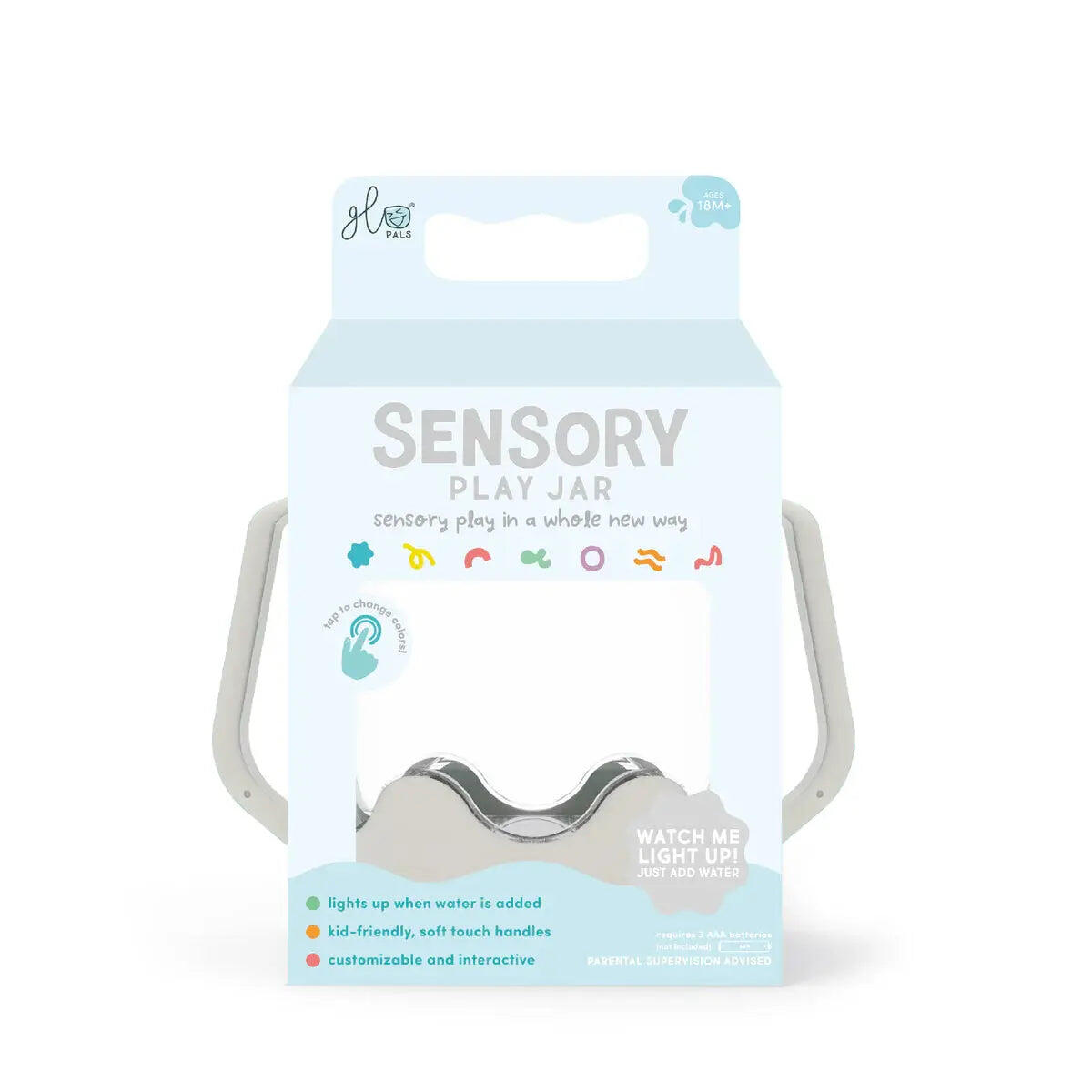 Sensory Play Jar - Cloud Grey