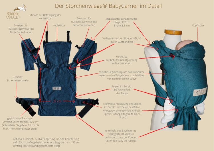 Half buckle storchenwiege on sale