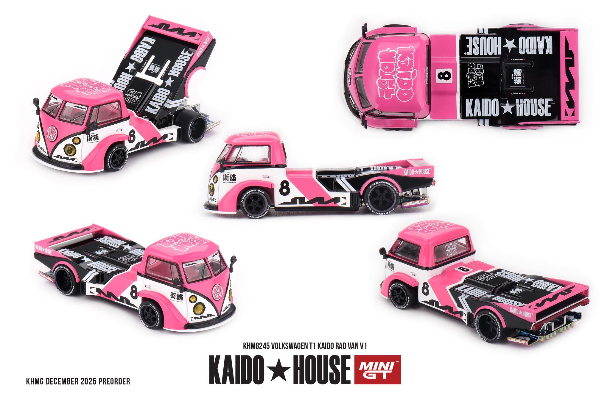 [Pre-order] Kaido★House / Mini GT - #KHMG245 - Volkswagen T1 KAIDO RAD VAN V1 - 1/64