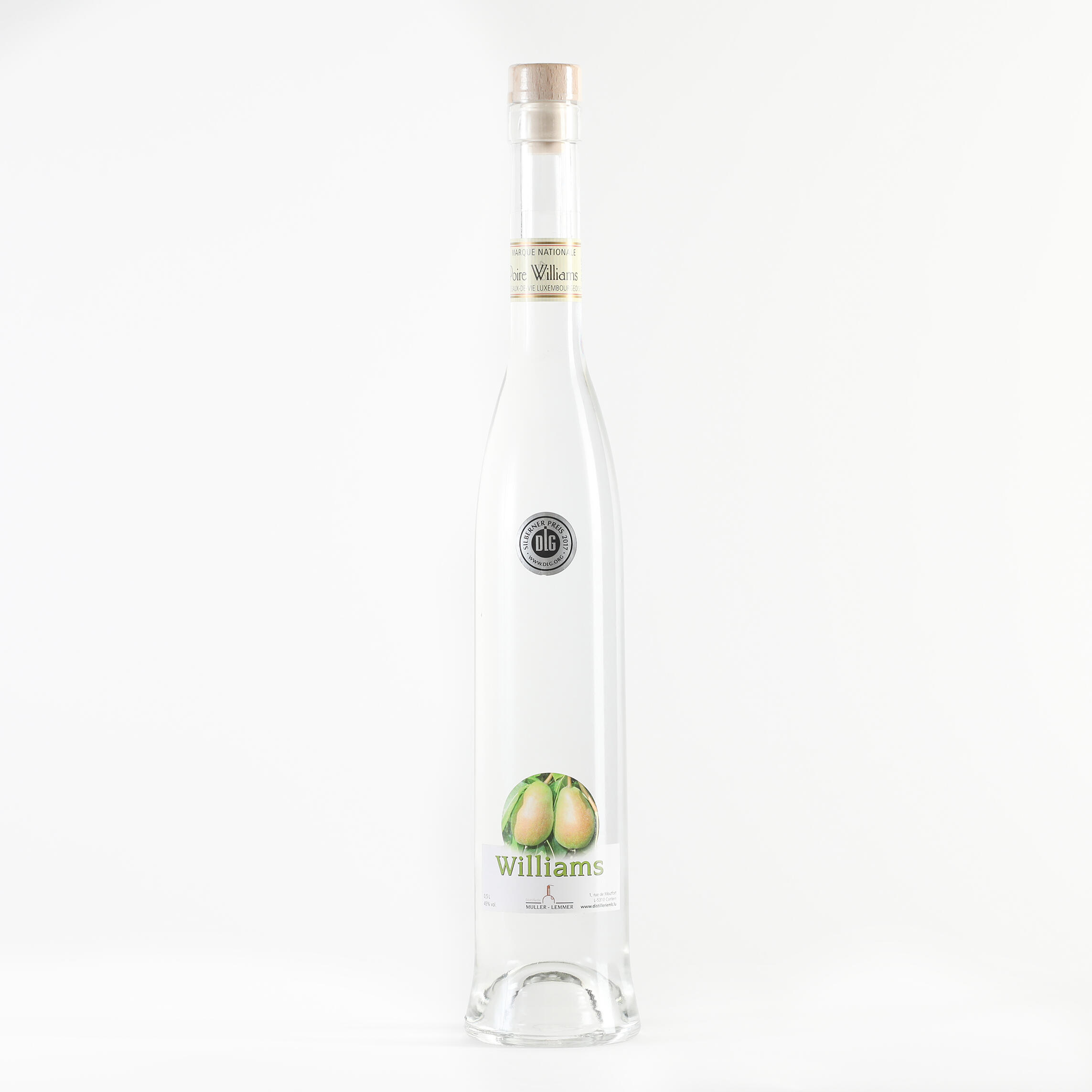 Williams pear brandy 45% alc. Silver medal - 50cl