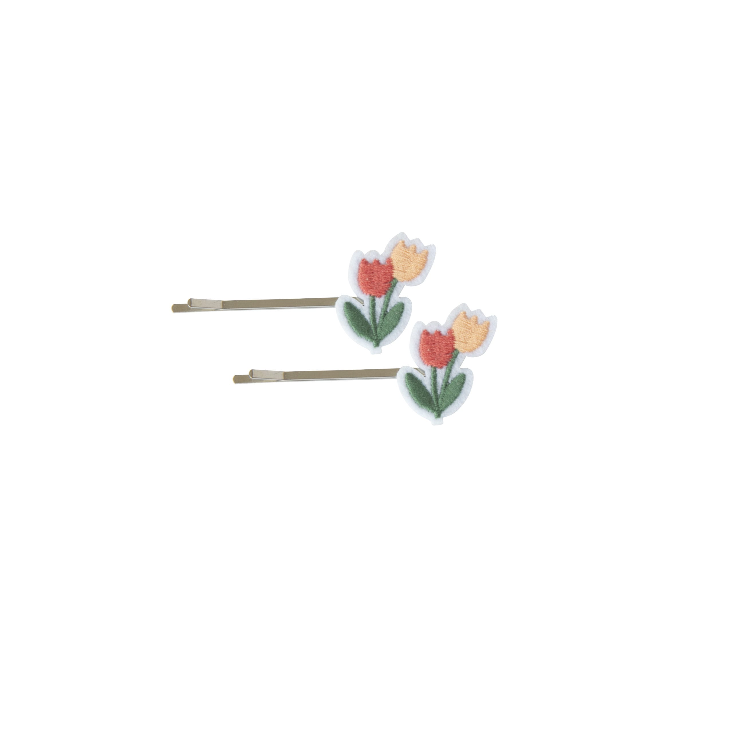 Tulips embroided Hairpins